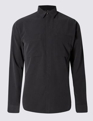 Easy Care Tailored Fit Shirt with Pockets